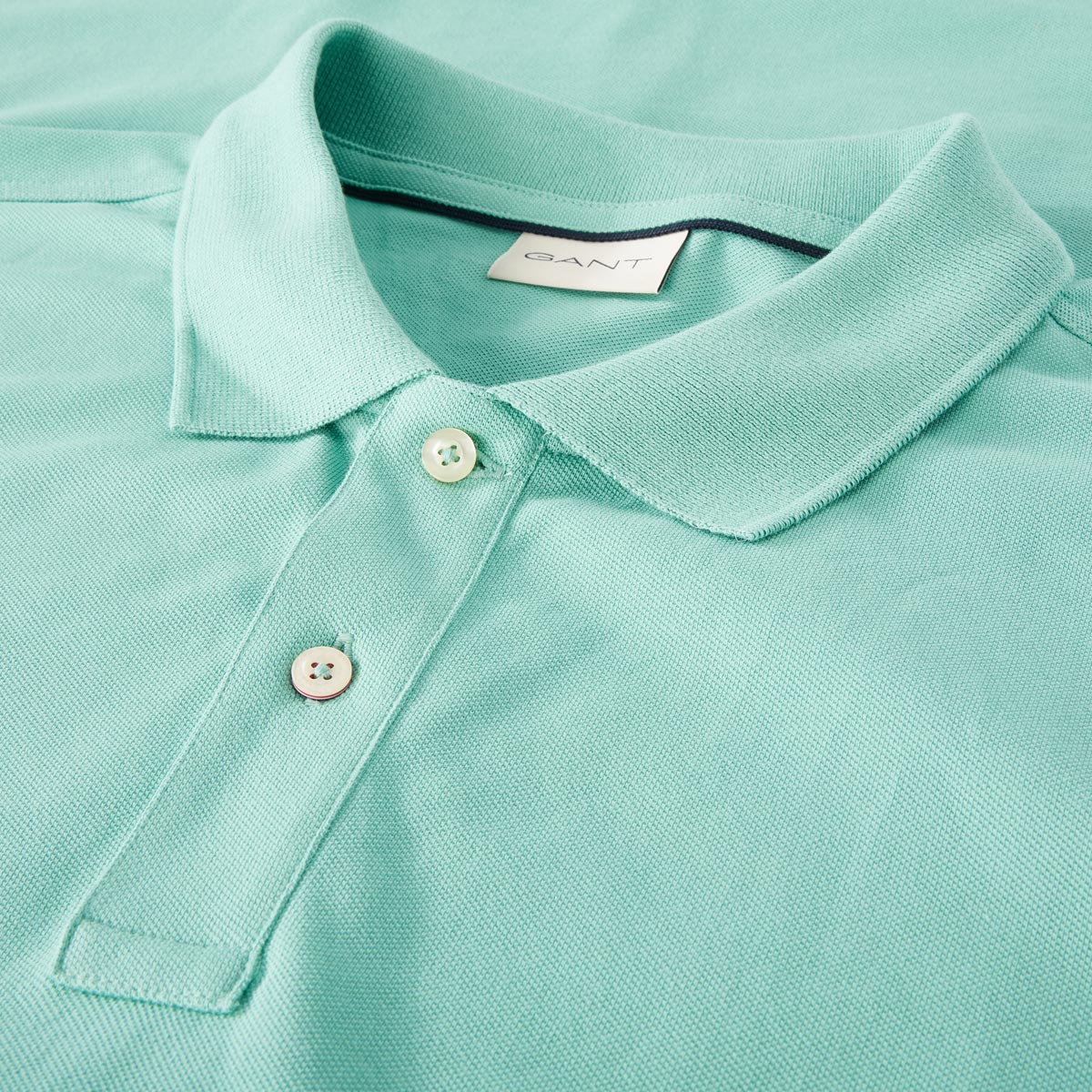Gant Poloshirt aus Baumwoll-Piqué türkis