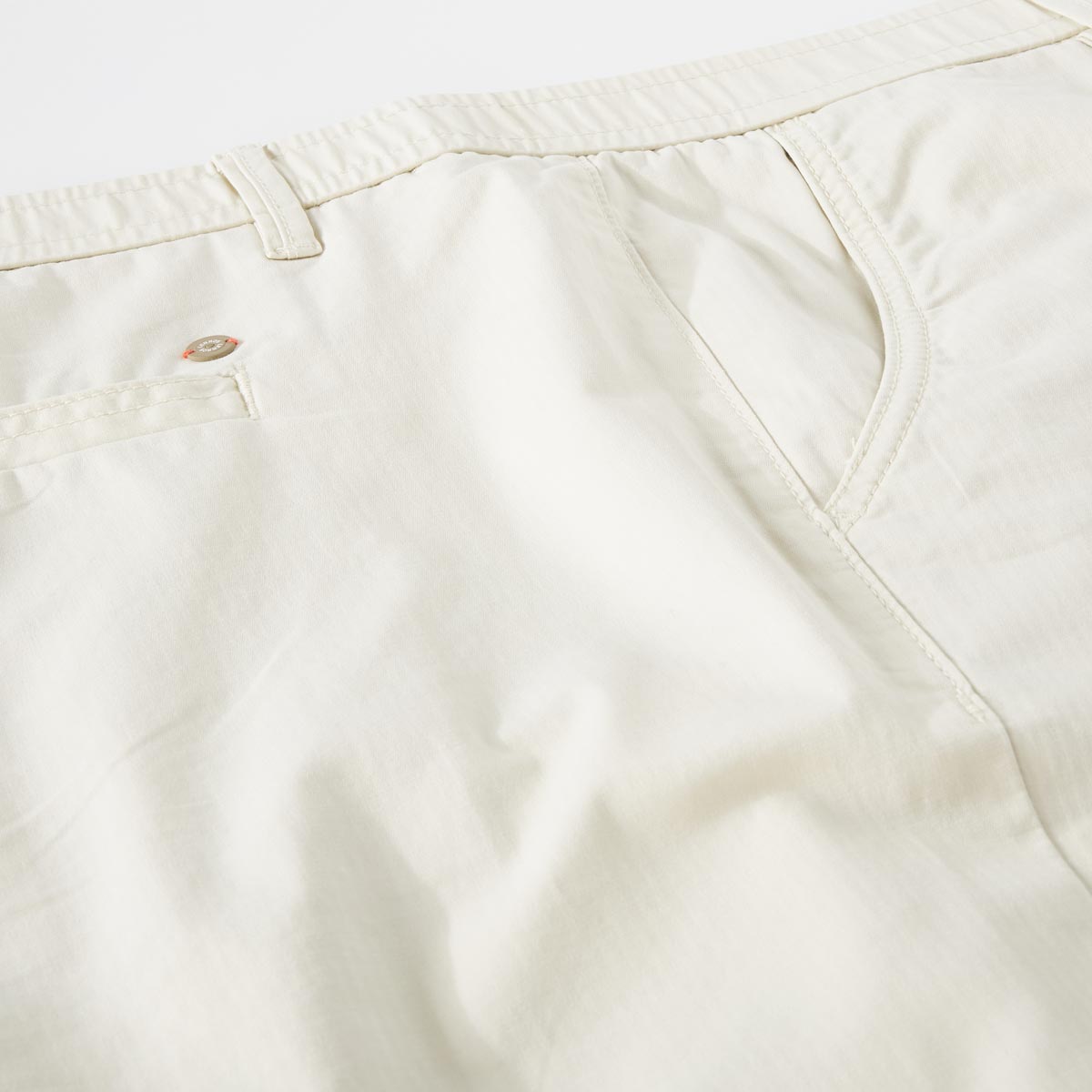 Lerros Stretch-Chino-Shorts, leicht cremeweiß