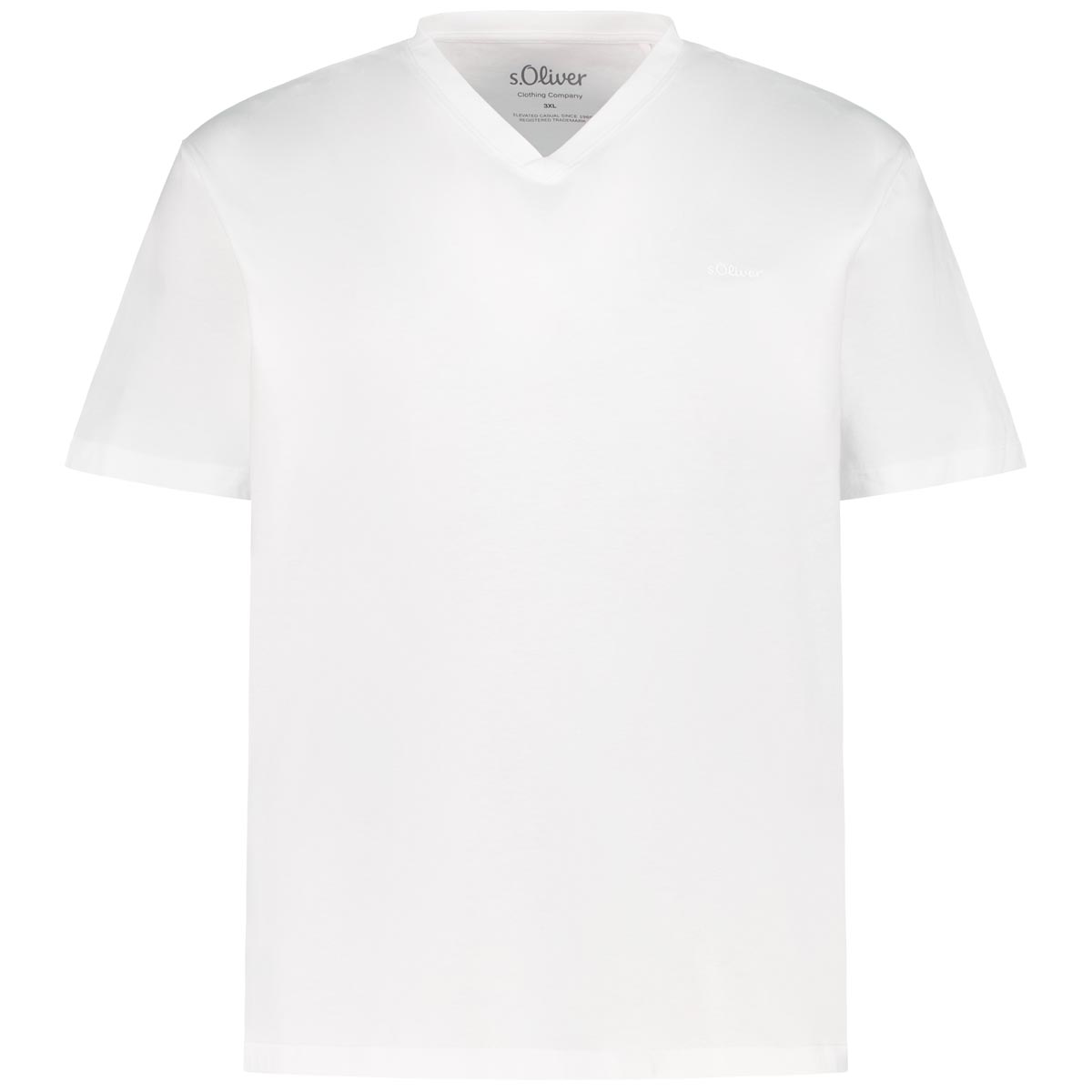 s.Oliver Basic-T-Shirt Farbe weiß Größe: 3XL günstig online kaufen