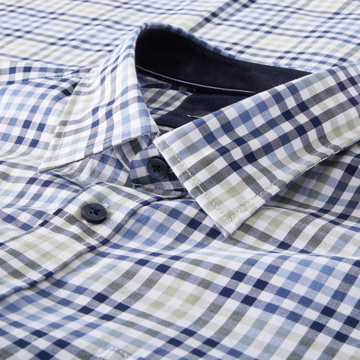 CASA MODA Kariertes Freizeithemd blau