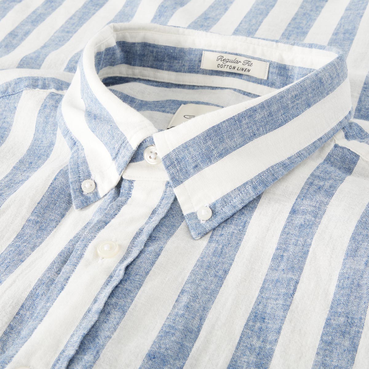 Gant Freizeithemd mit Leinen blau