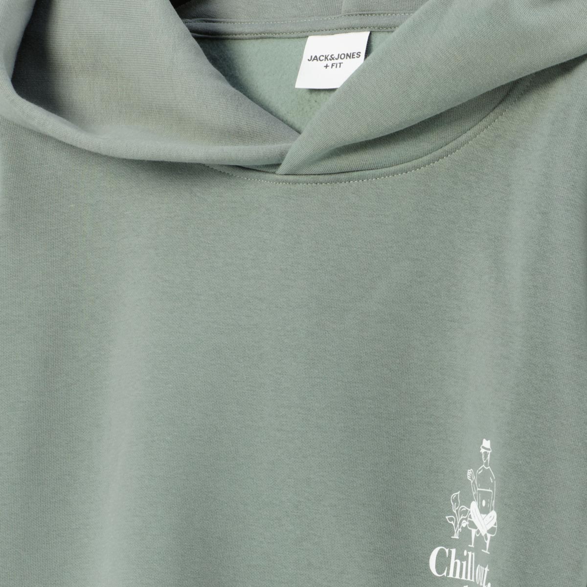 Jack&Jones Hoodie mit Motiv-Print grün