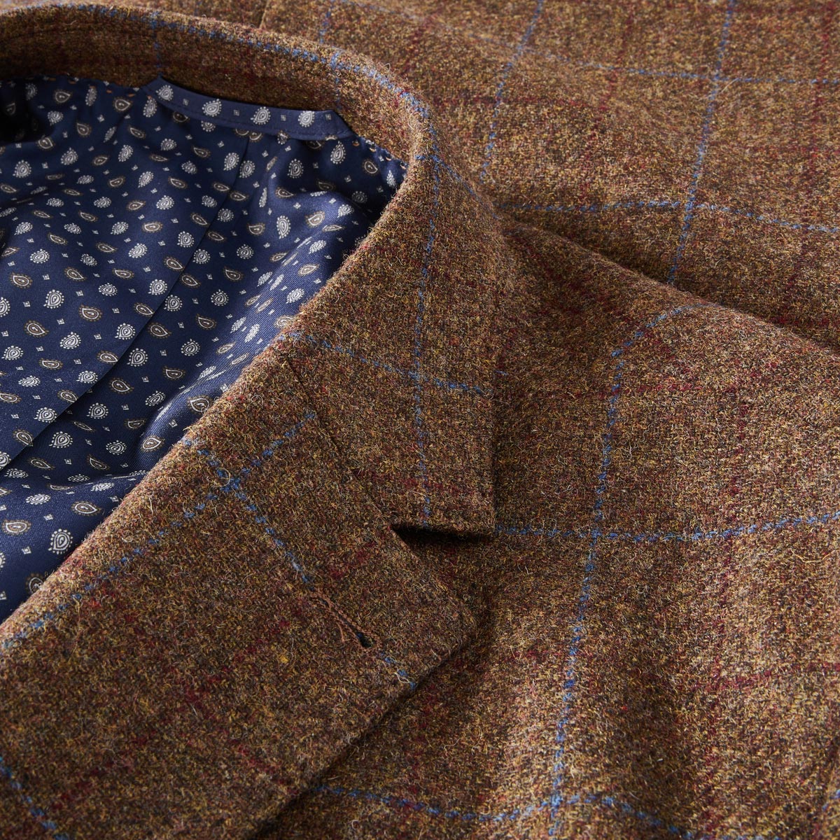 Weis Sakko aus Wolle cognac