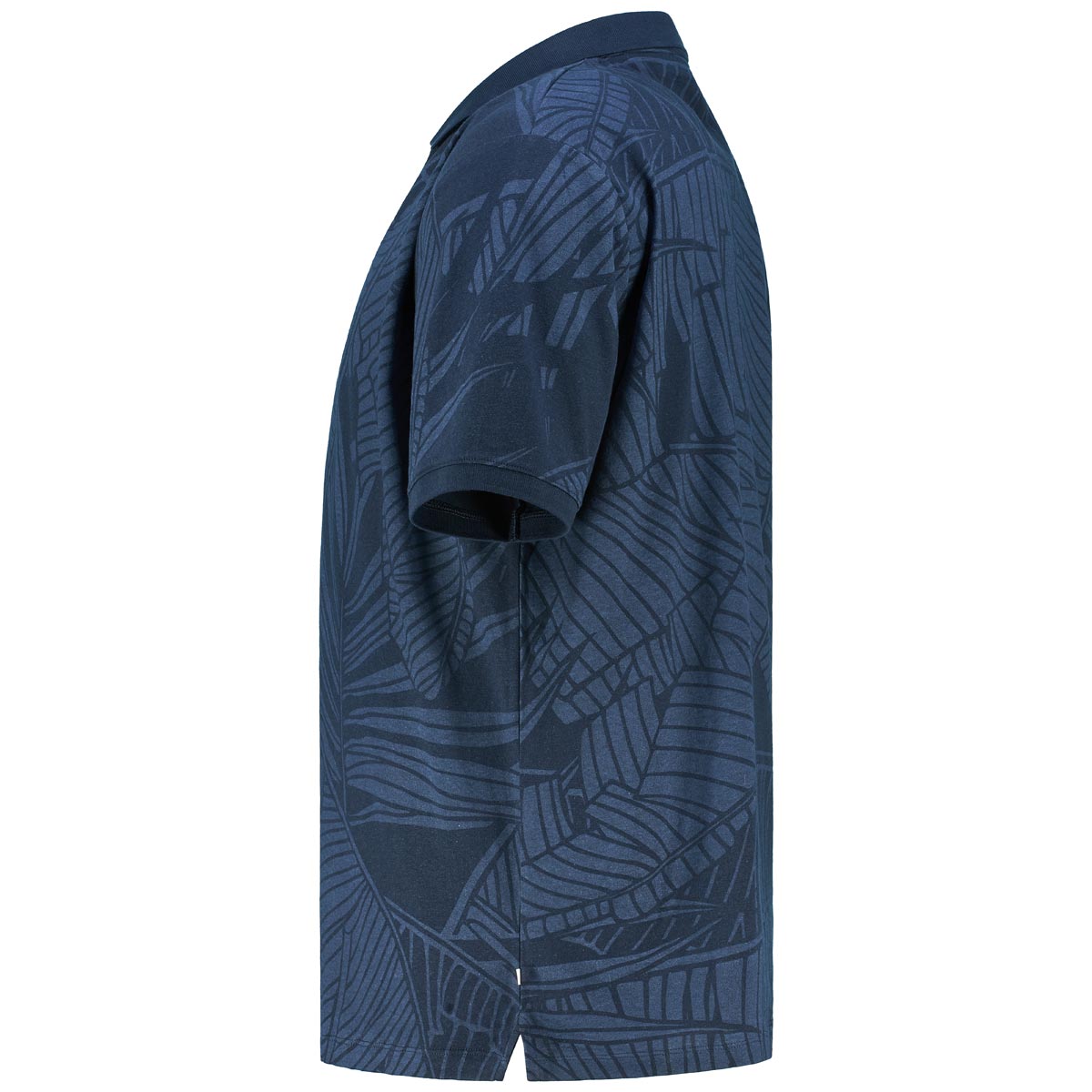 s.Oliver Poloshirt mit Allover-Muster blau