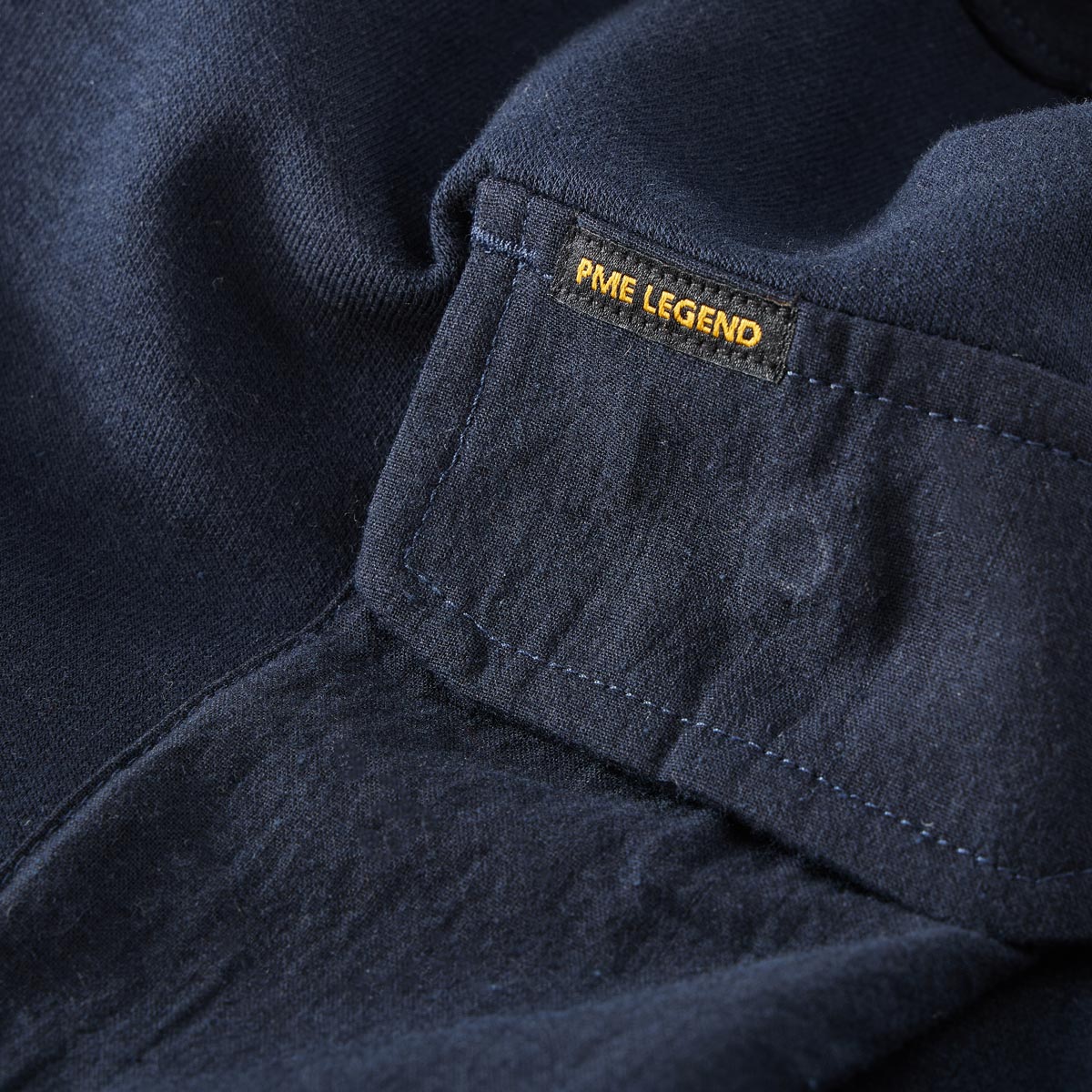 PME LEGEND Sweatshirt aus Biobaumwolle dunkelblau