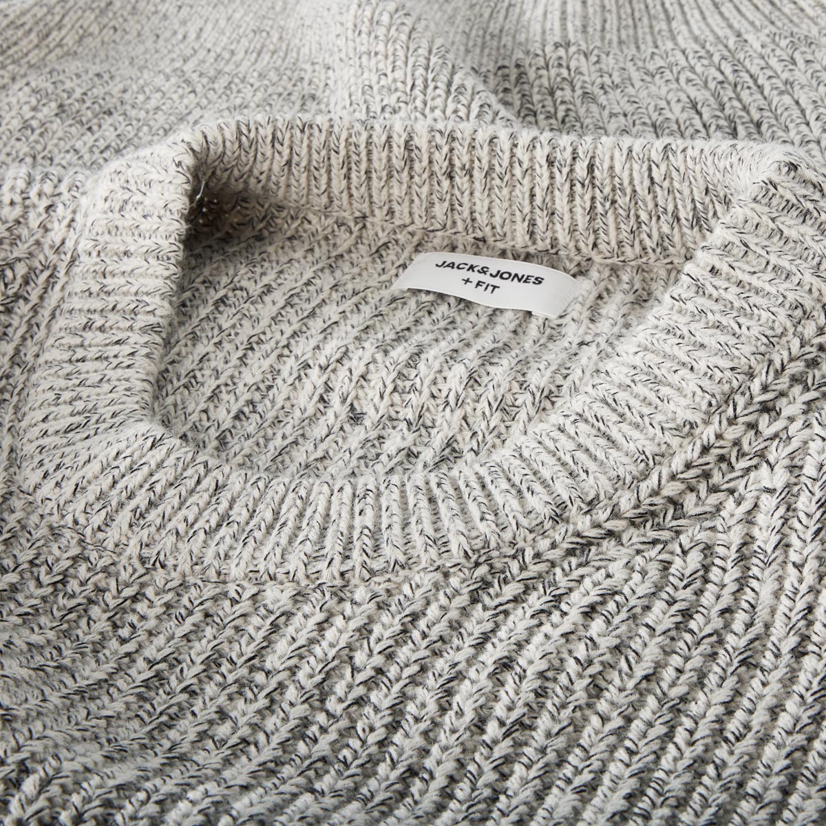 Jack&Jones Pullover in melierter Optik hellgrau