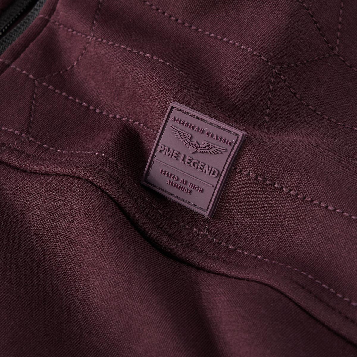 PME LEGEND Sweatjacke mit Stretch lila