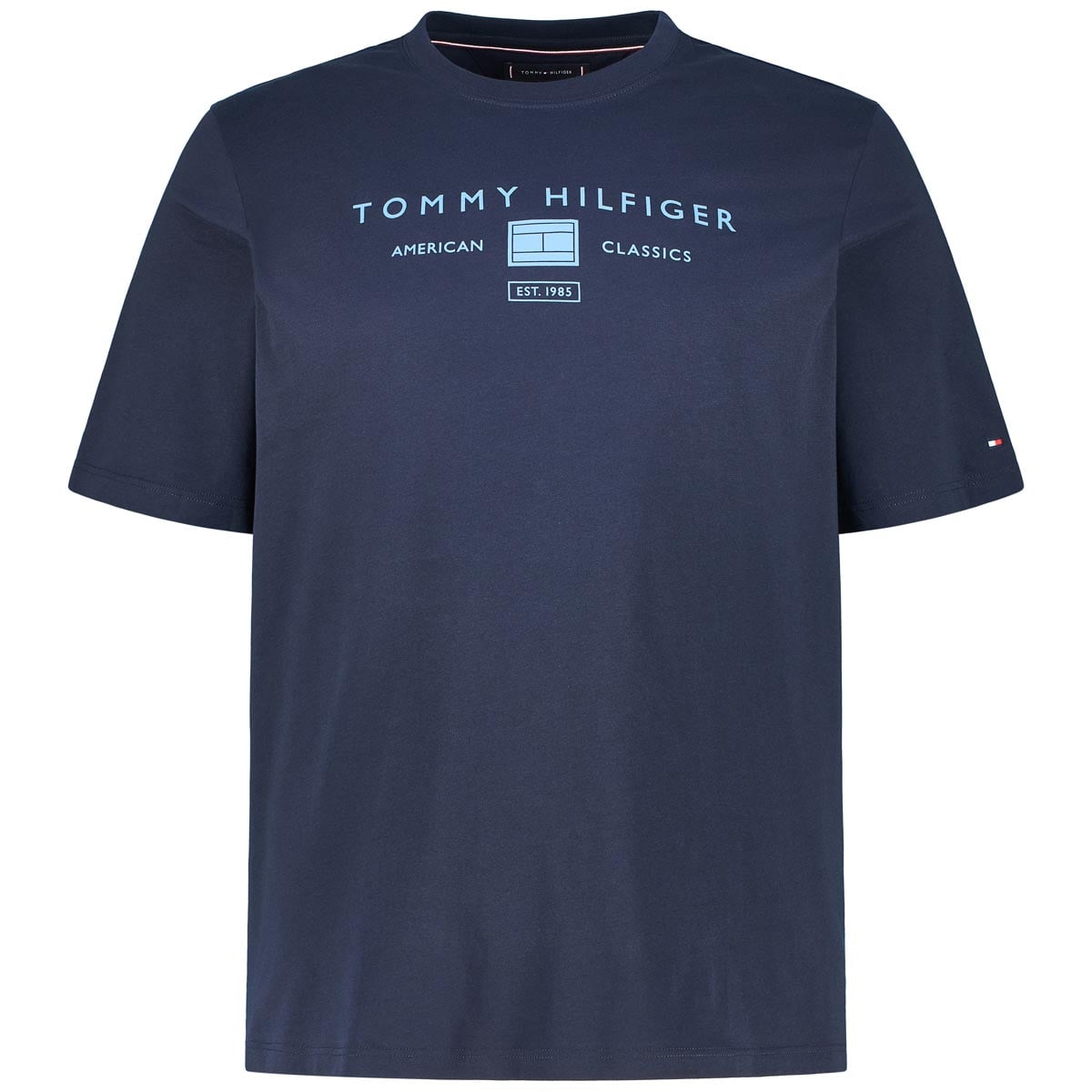 Tommy Hilfiger T-Shirt Mit Label-Print Farbe Marine Größe, 4XL