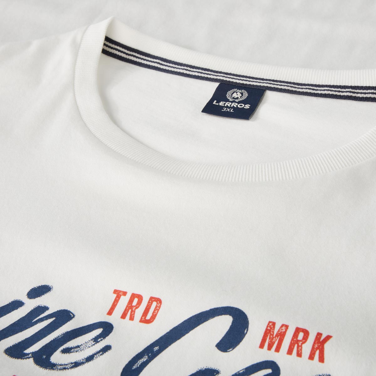 Lerros T-Shirt mit Label-Print weiß