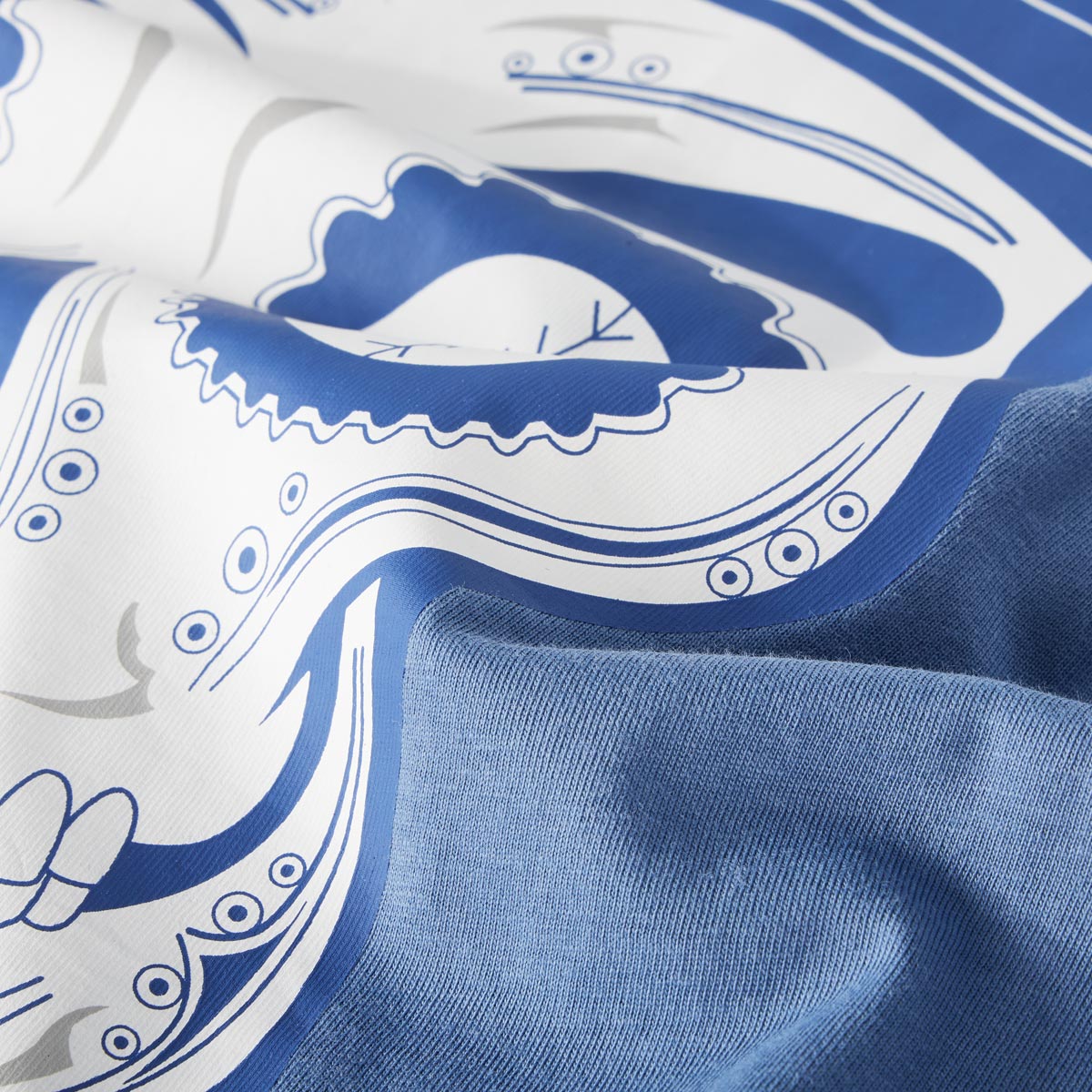 Pfundskerl T-Shirt mit Rückenprint jeansblau