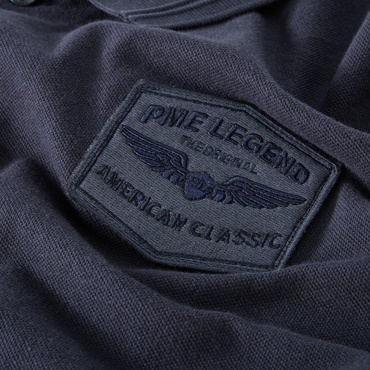 PME LEGEND Poloshirt aus Baumwolle dunkelblau
