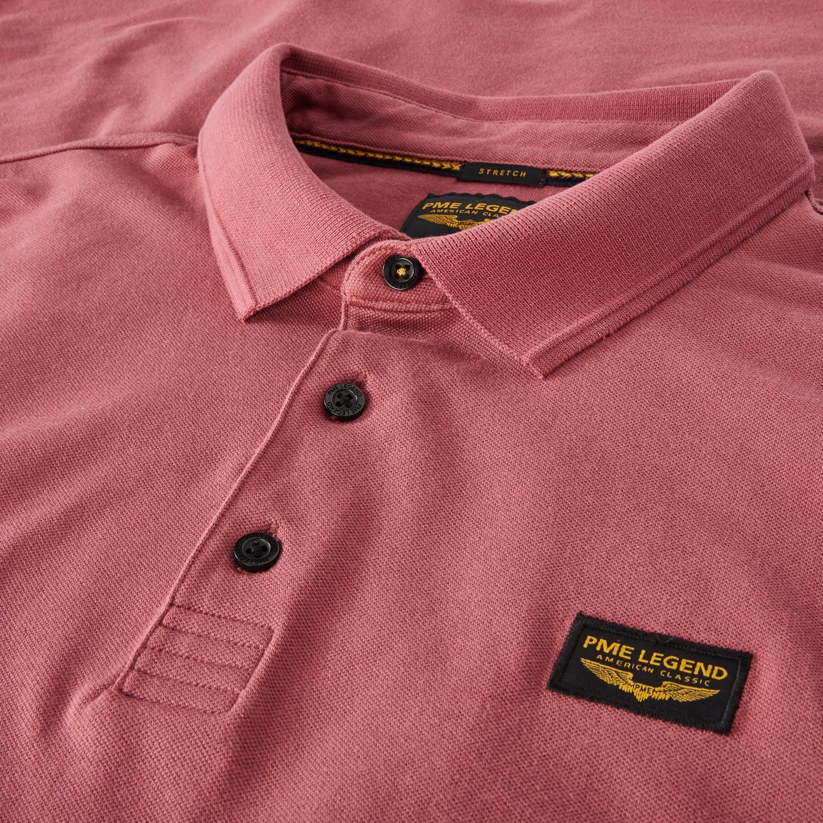 PME LEGEND Poloshirt mit Elasthan rot