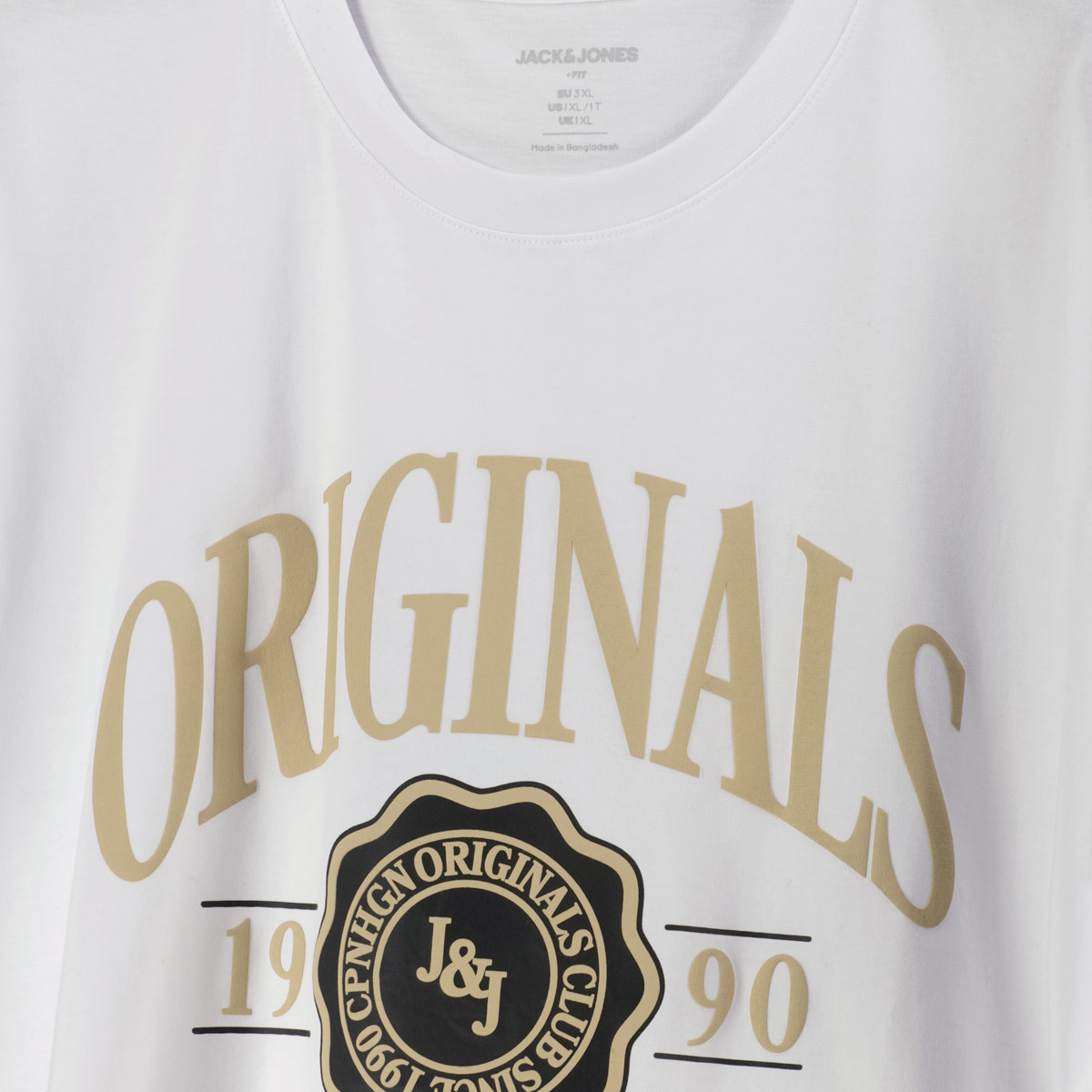 Jack&Jones T-Shirt mit Label-Print weiß