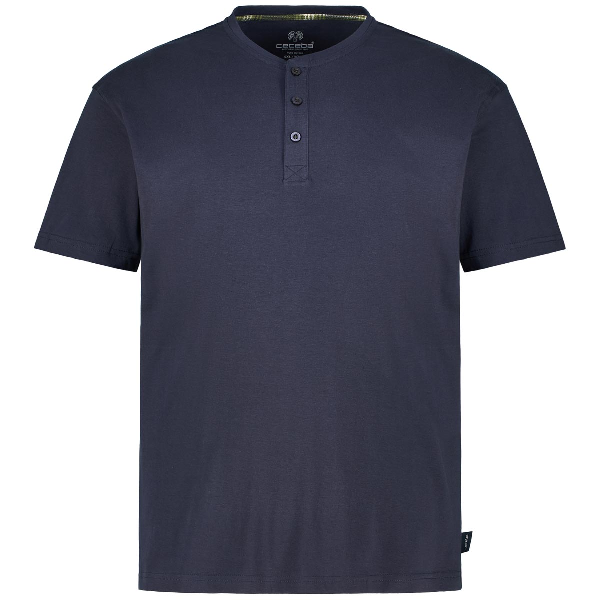 Ceceba Kurzer Schlafanzug mit Serafinokragen grün