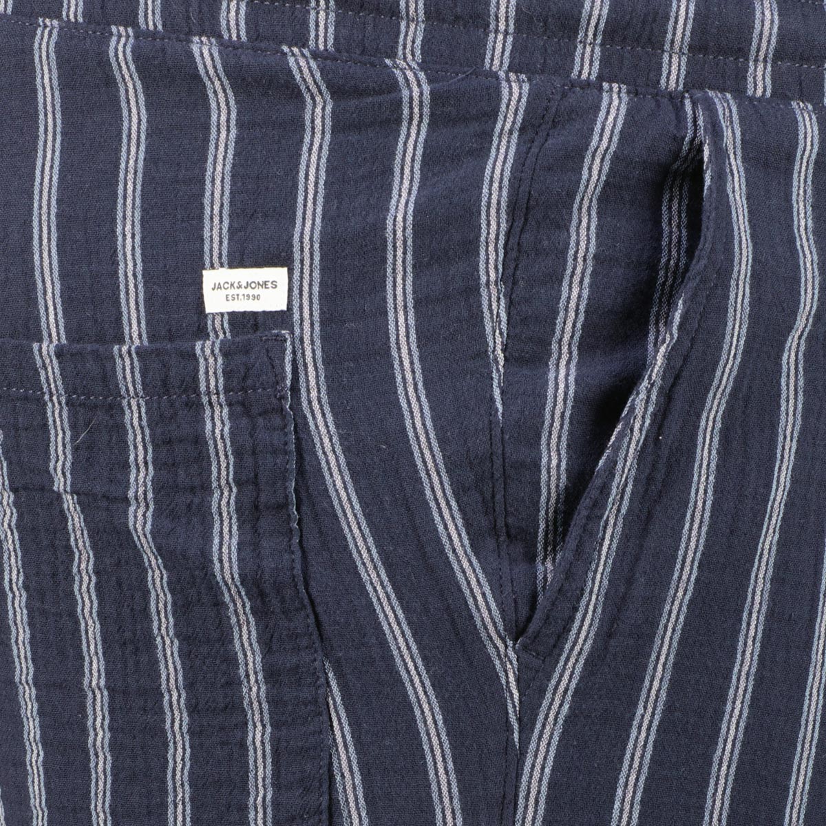 Jack&Jones Shorts aus Baumwoll-Musselin blau