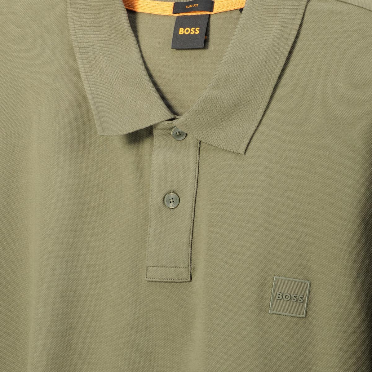 BOSS Poloshirt mit Biobaumwolle khaki