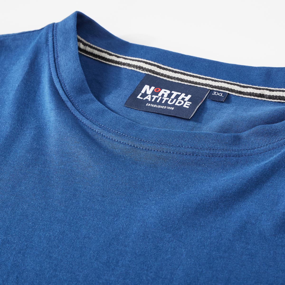 North T-Shirt mit Label-Stickerei royalblau