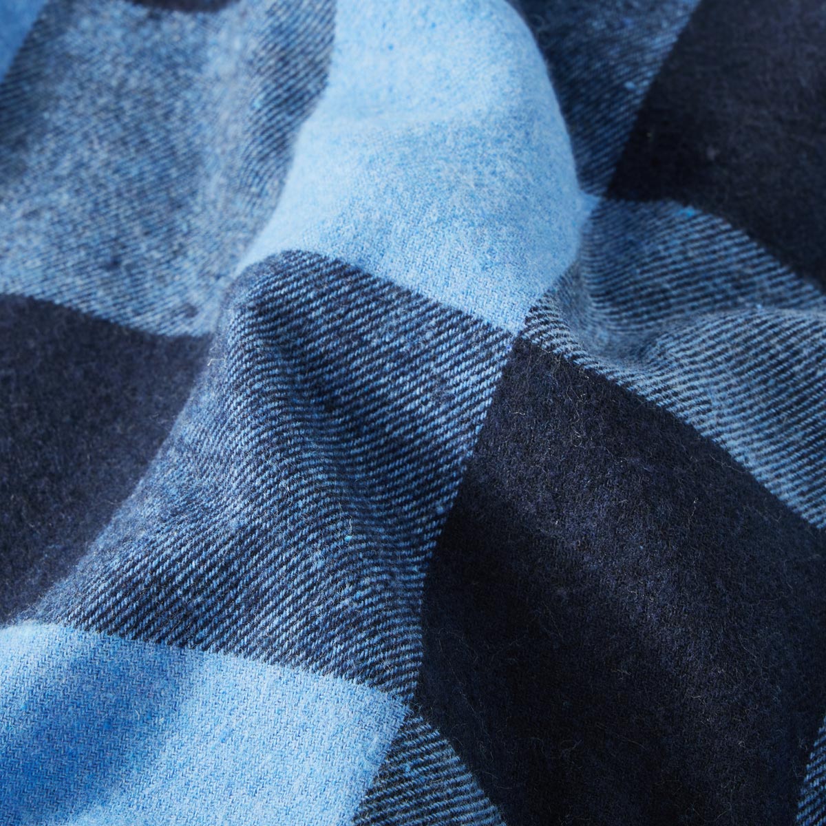 Kamro Gefütterte Hemdjacke im Holzfäller-Stil hellblau