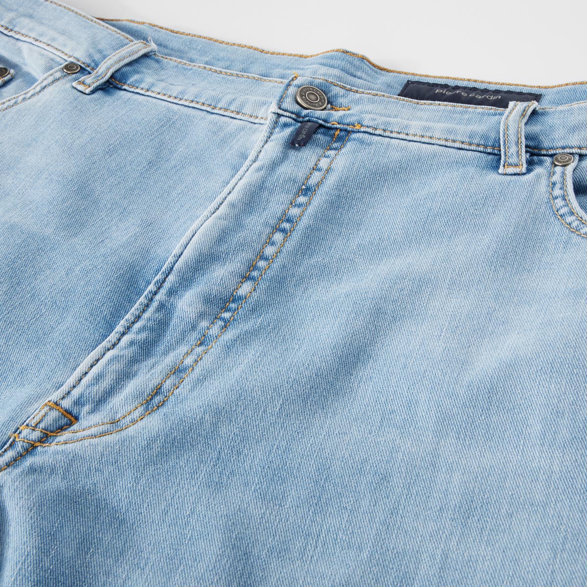 Pierre Cardin Stretch-Jeans "Limoux", Tapered Fit hellblau