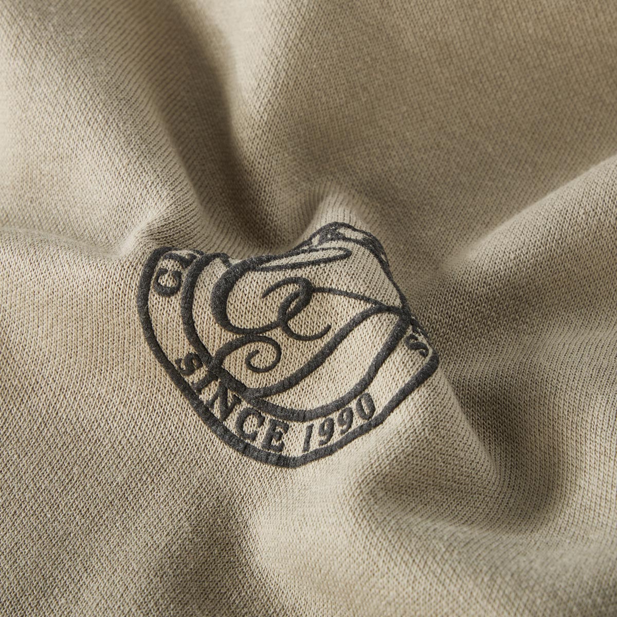 Jack&Jones Sweatshirt mit Label-Print oliv