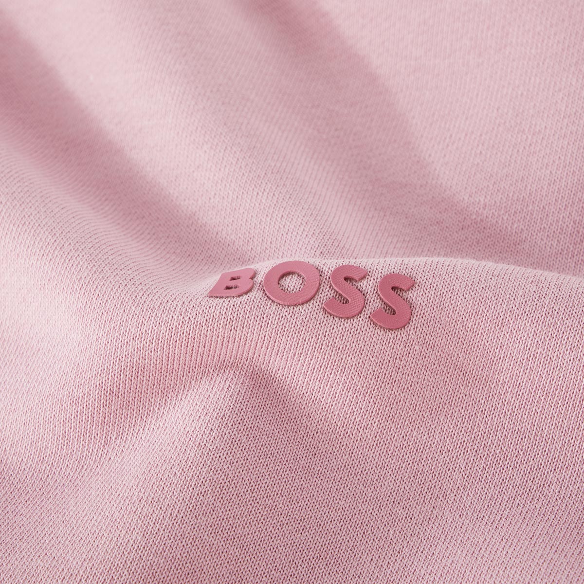 BOSS Sweatshirt aus Baumwolle altrosa