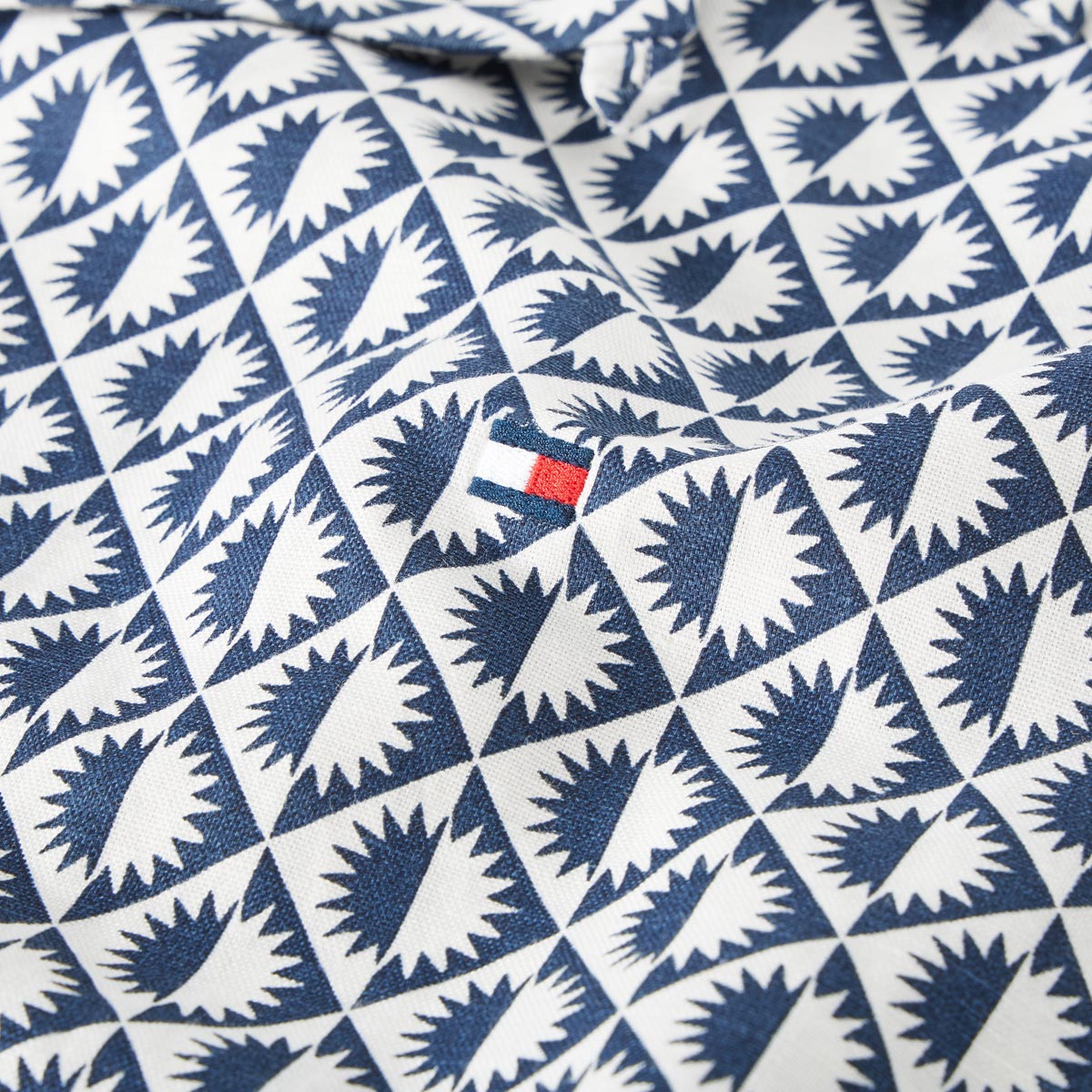 Tommy Hilfiger Freizeithemd mit Leinen blau