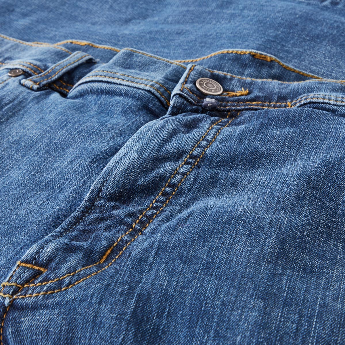 Pierre Cardin Stretch-Jeans "Laval", Regular Fit mittelblau