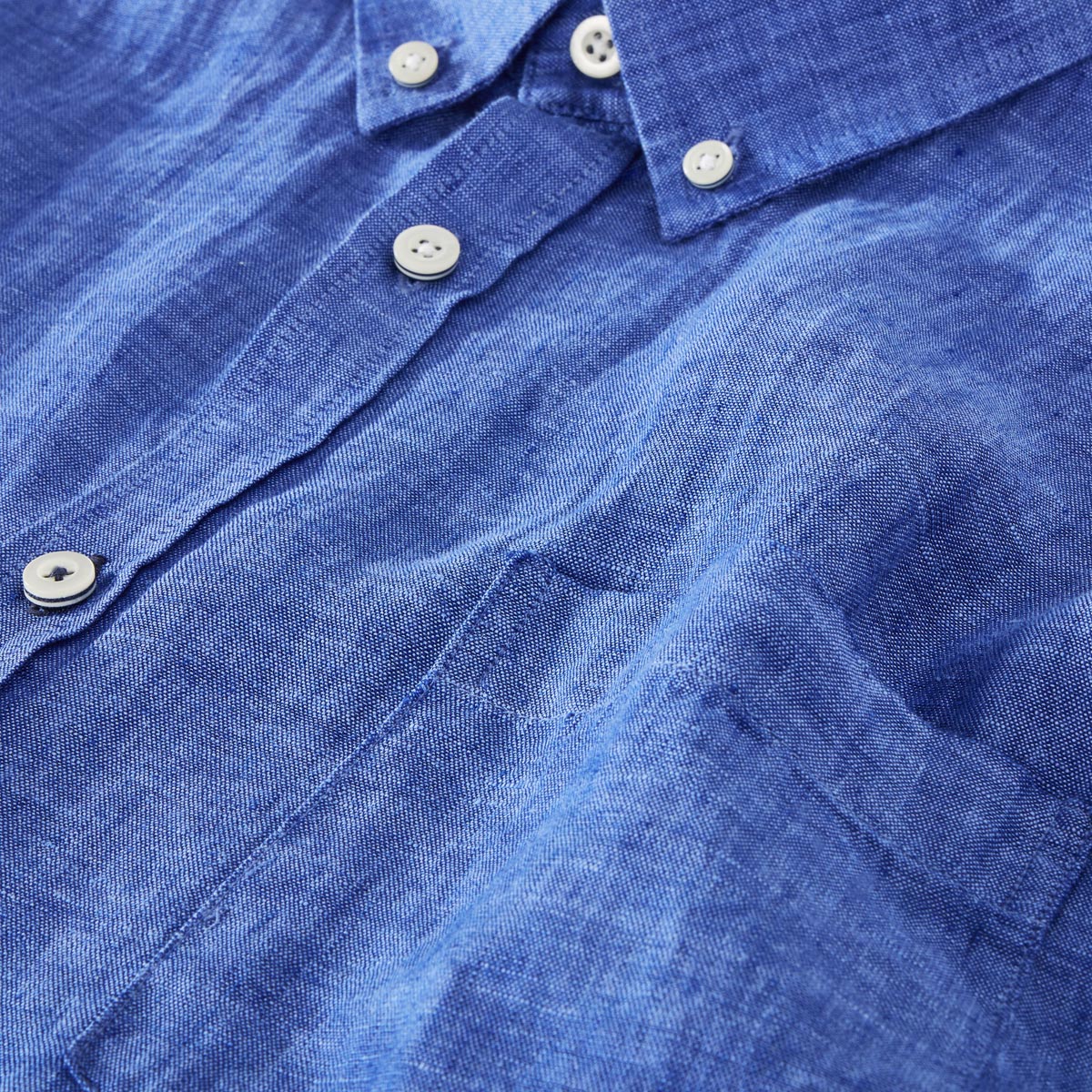 Pfundskerl Freizeithemd aus Leinen royalblau