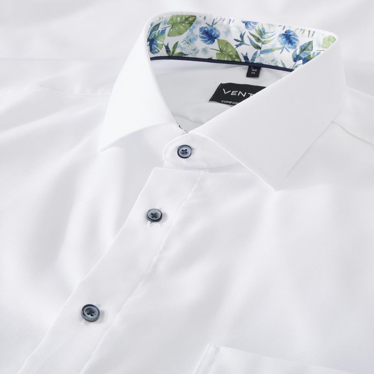 VENTI Businesshemd aus Baumwolle weiß