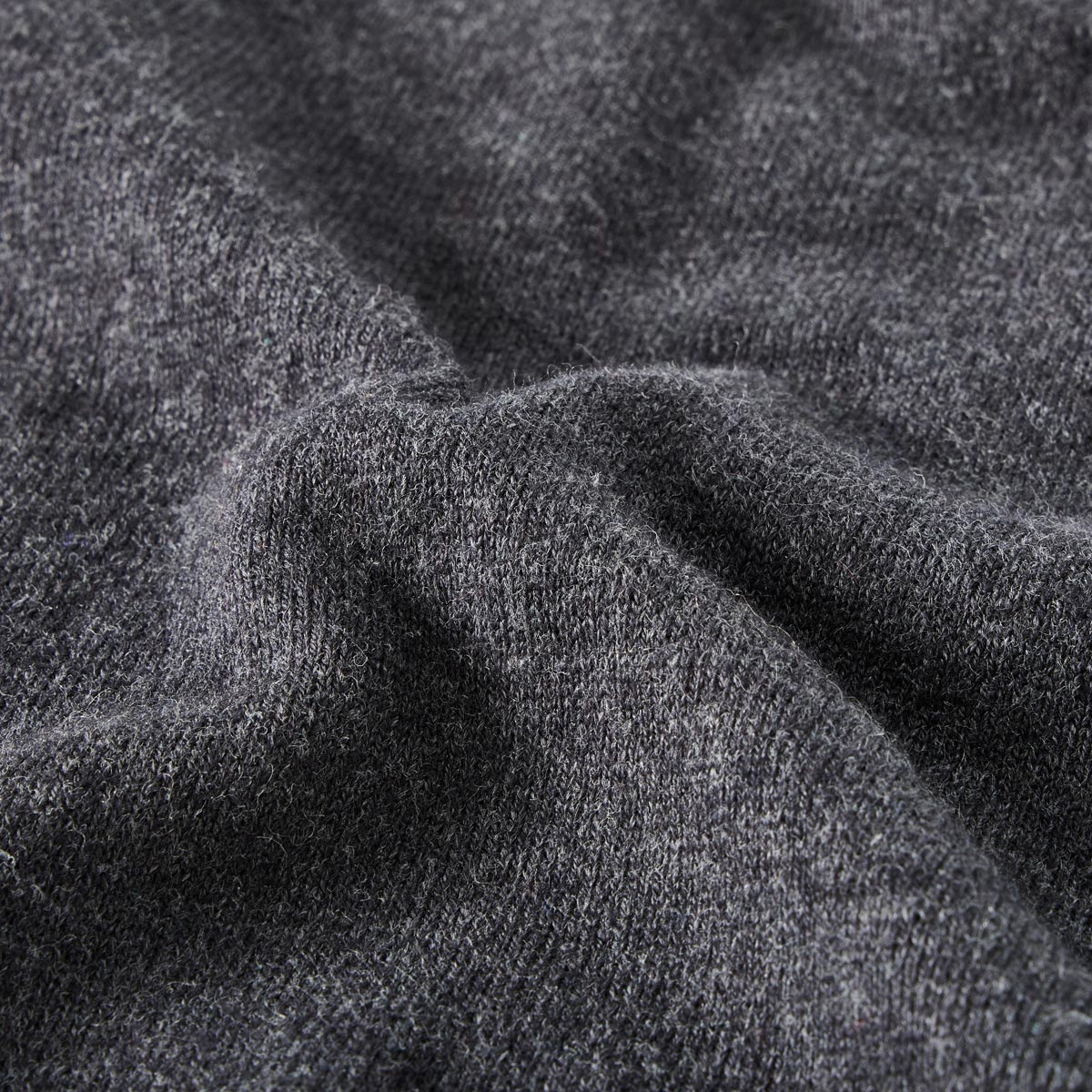 Pfundskerl Feinstrickpullover mit Kaschmir anthrazit