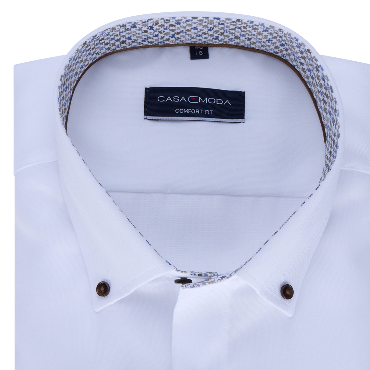 CASA MODA Bügelfreies Businesshemd, langarm weiß