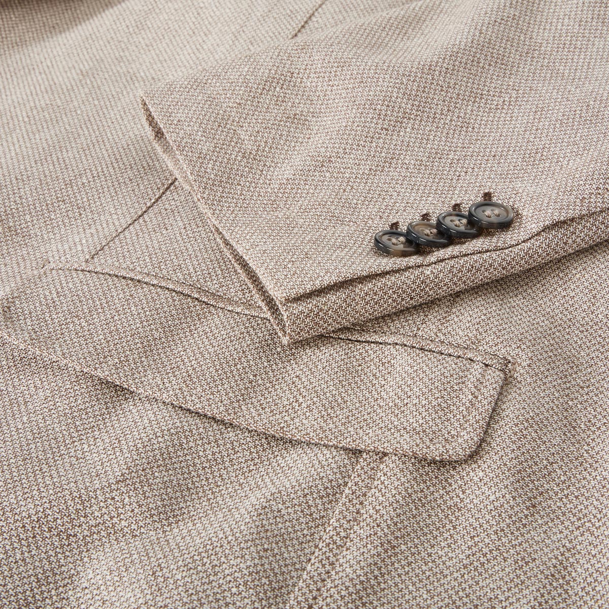 Weis Freizeitsakko mit Leinen beige