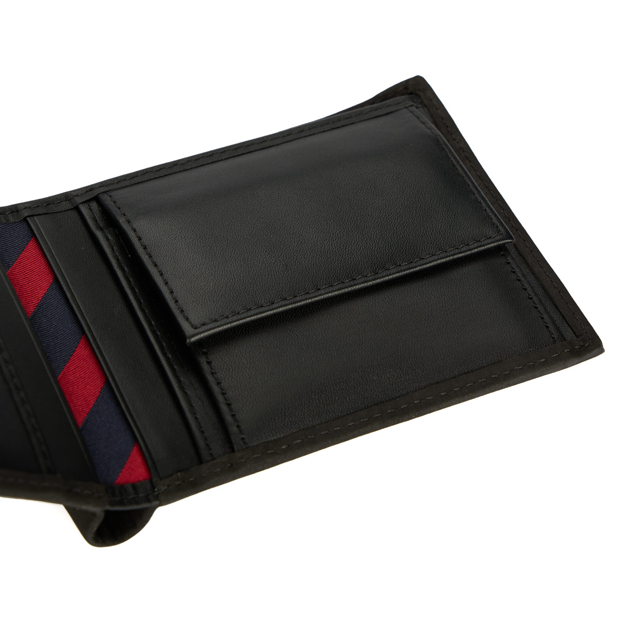 Tommy Hilfiger Geldbörse aus Leder, 12,5 cm x 10 cm schwarz