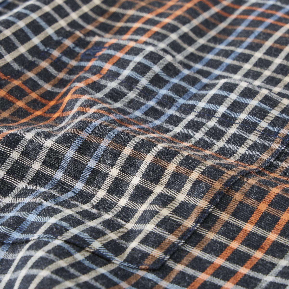 CASA MODA Freizeithemd mit Karo-Muster orange