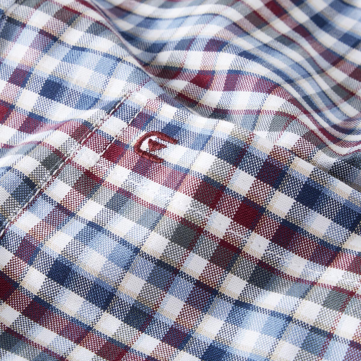 CASA MODA Freizeithemd mit Karo-Muster blau