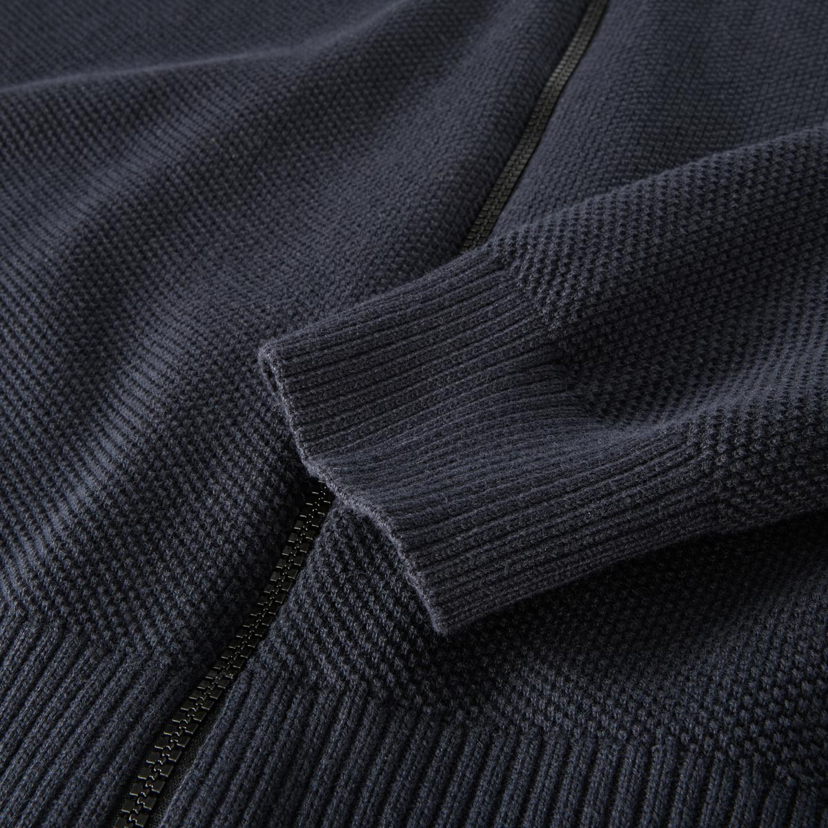 camel active Strickjacke mit Struktur dunkelblau