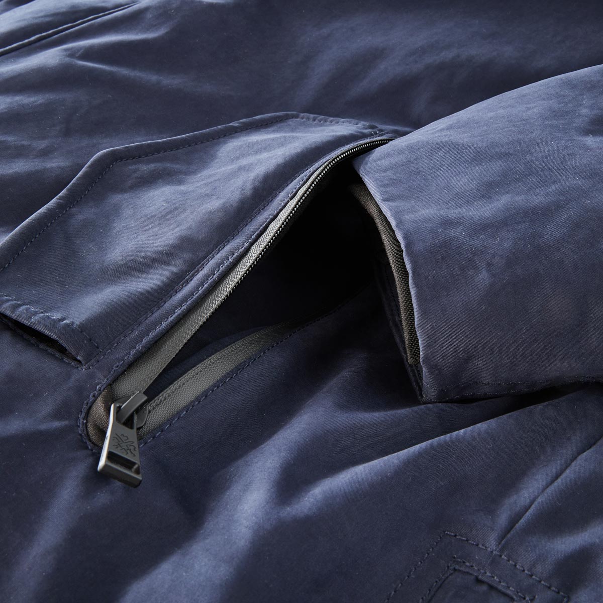 Tribeca Gewachster Parka, wasserabweisend dunkelblau