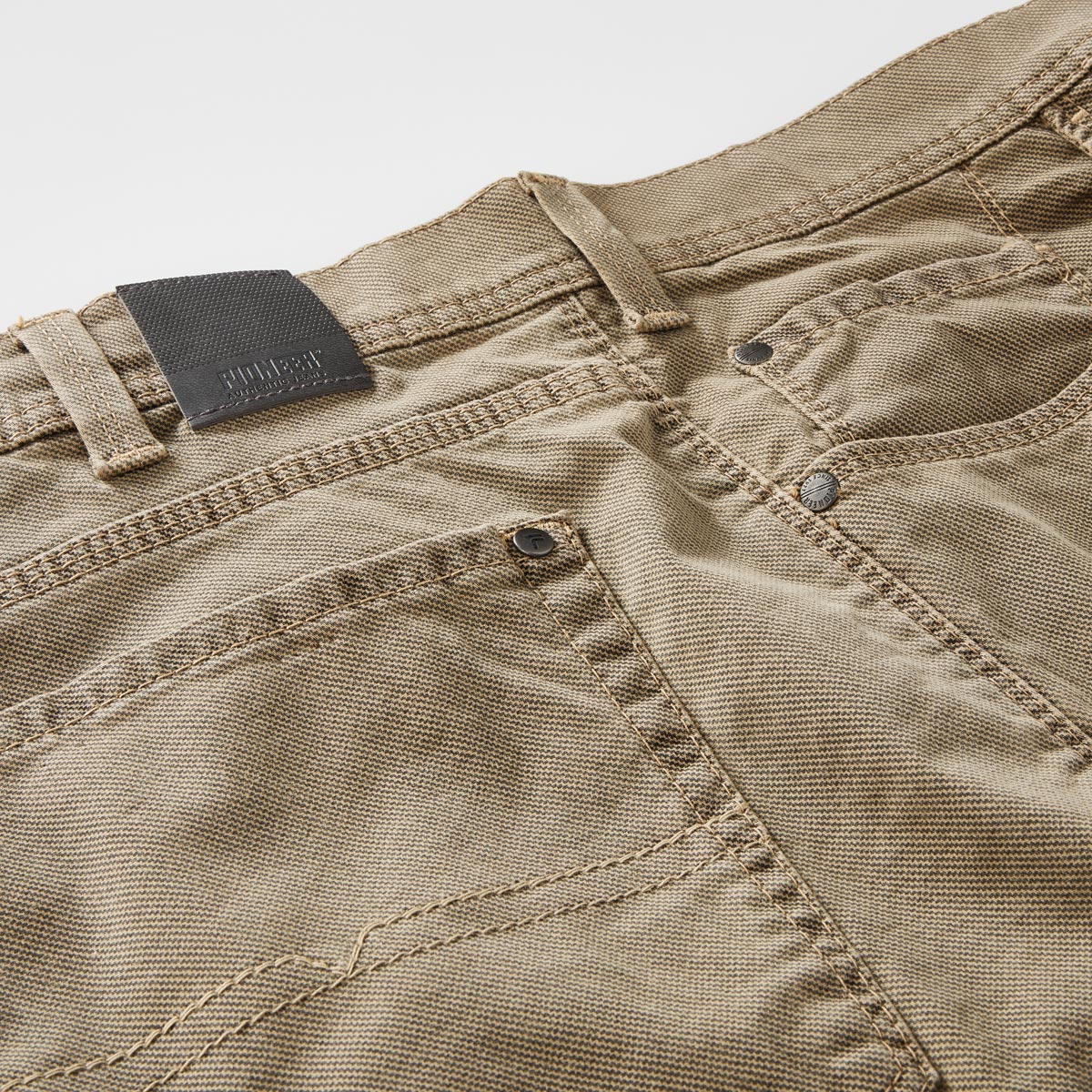 Pioneer Baumwollhose "Thomas" mit Stretch, Tapered Fit hellbraun