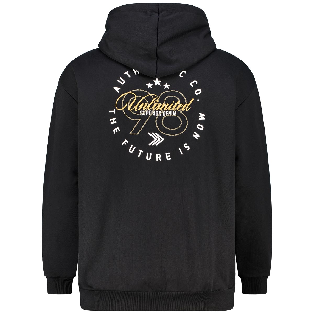 North Sweatjacke mit Fleece-Innenseite schwarz