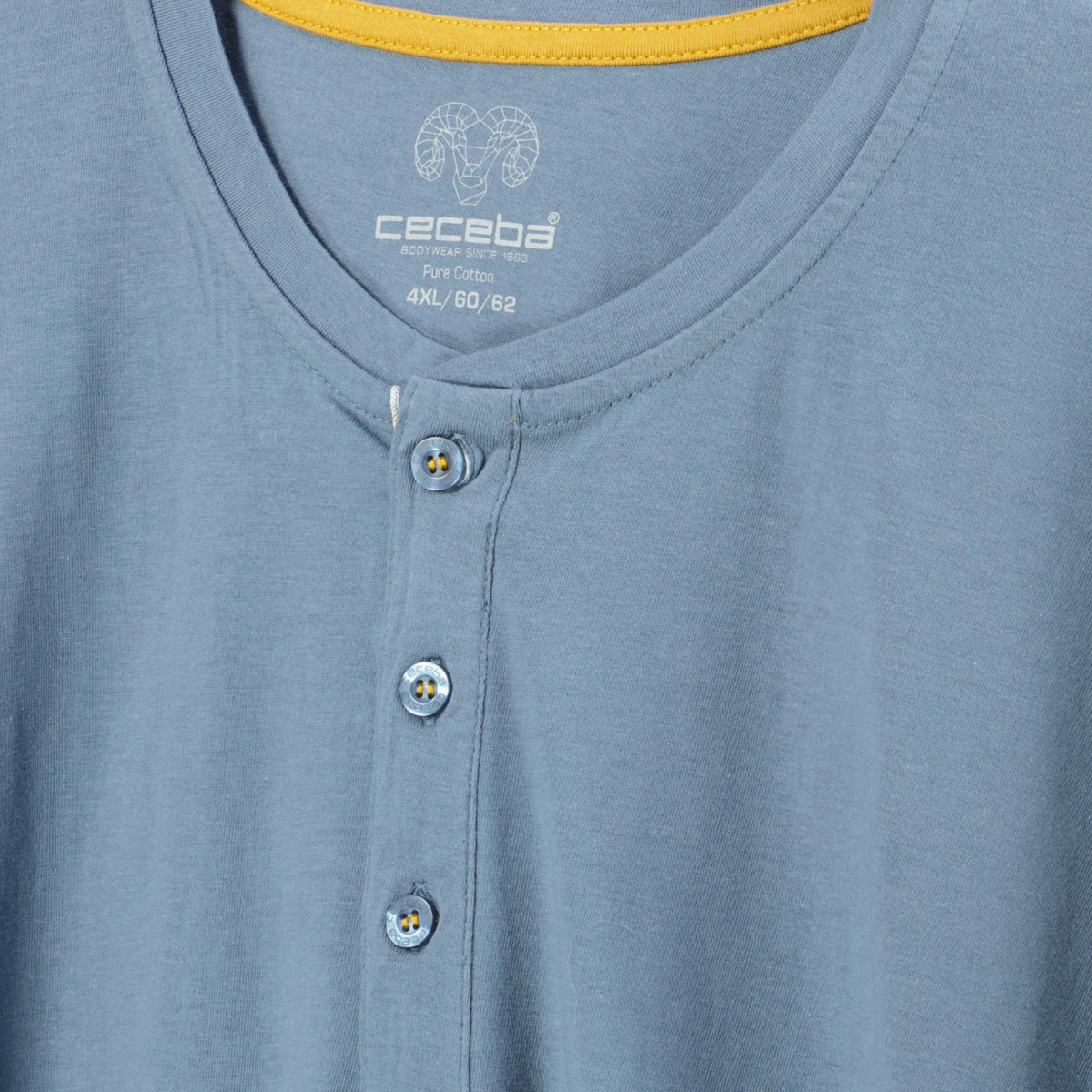 Ceceba Kurzer Schlafanzug aus Biobaumwolle blau