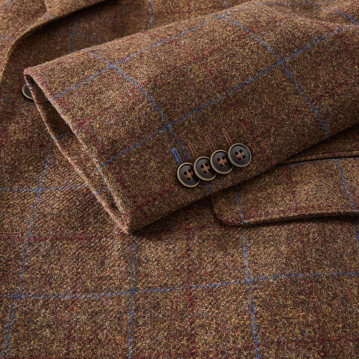 Weis Sakko aus Wolle cognac