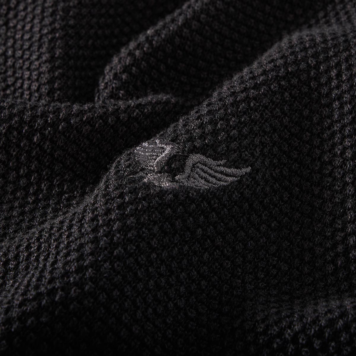 PME LEGEND Feinstrickpullover aus Baumwollmischung schwarz