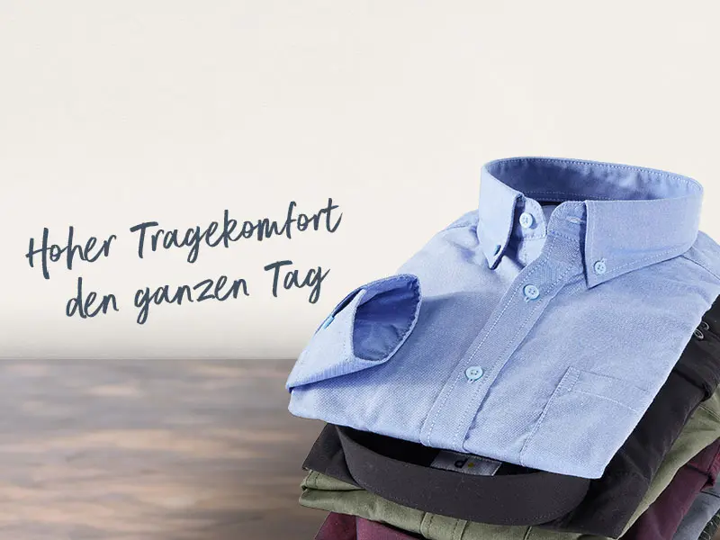 Gefaltete Herrenhemden in großen Größen mit hohem Tragekomfort für Alltag und Business
