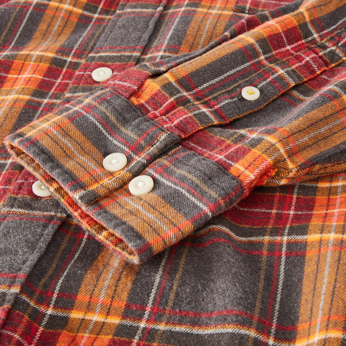 camel active Flanellhemd mit Karomuster orange