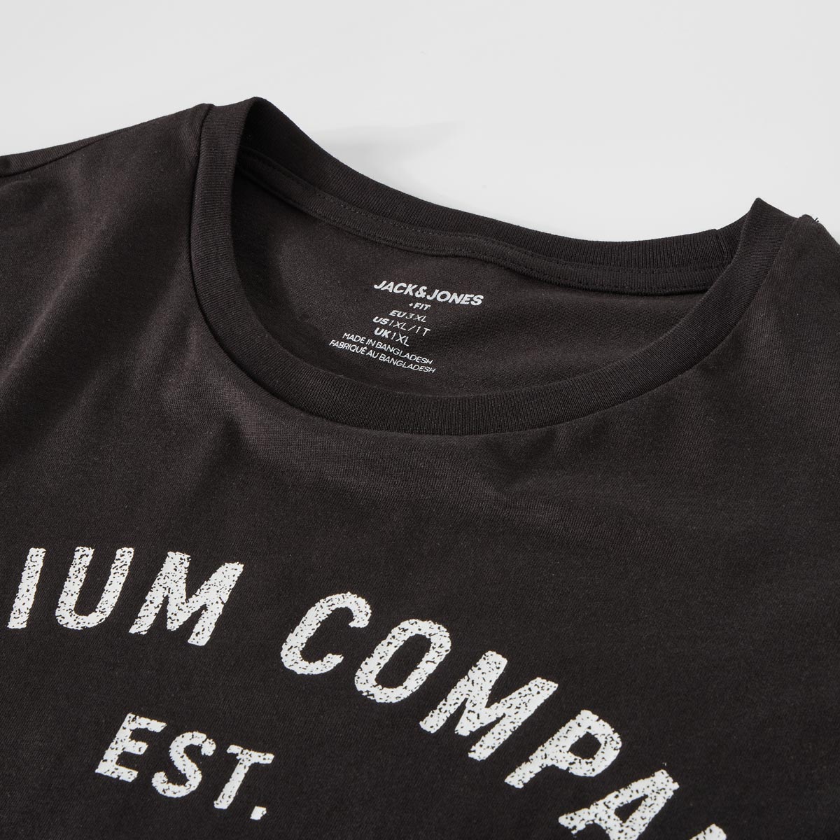 Jack&Jones T-Shirt mit Label-Print schwarz