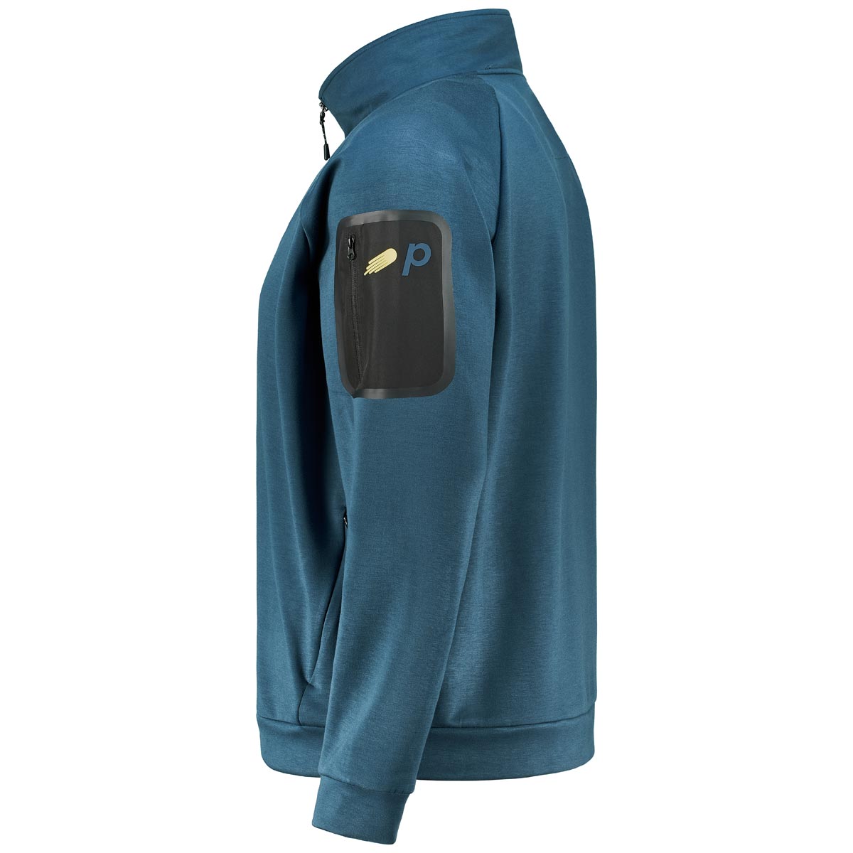 Pfundskerl Sweatshirt mit Troyerkragen petrol