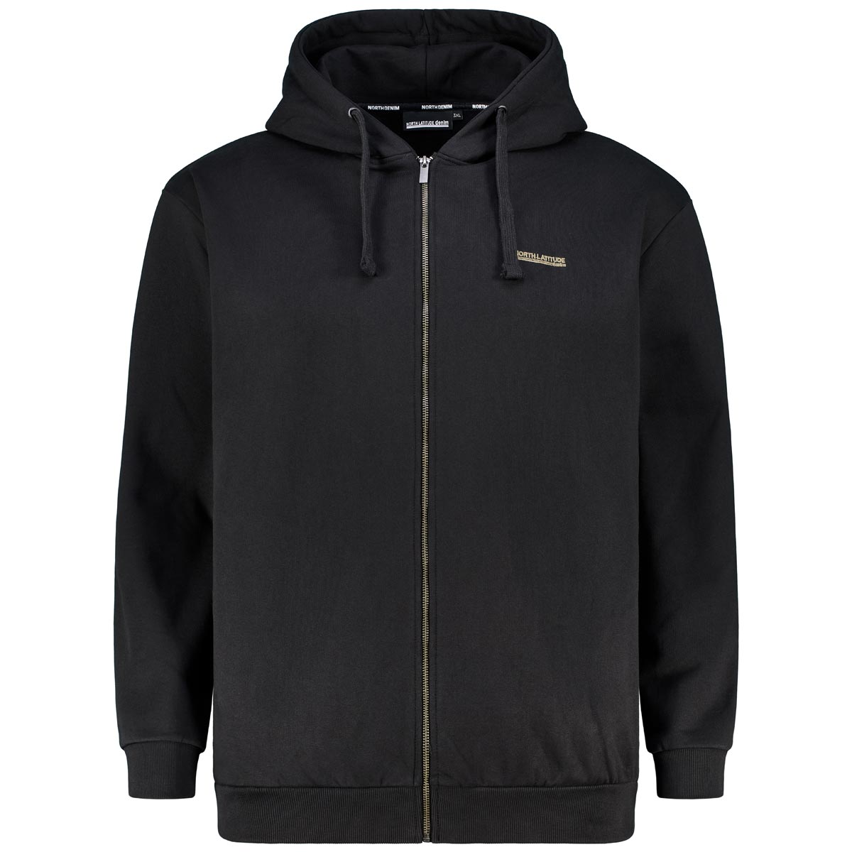 North Sweatjacke mit Fleece-Innenseite schwarz