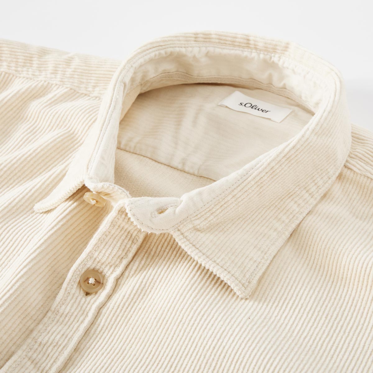 s.Oliver Freizeithemd aus Cord beige