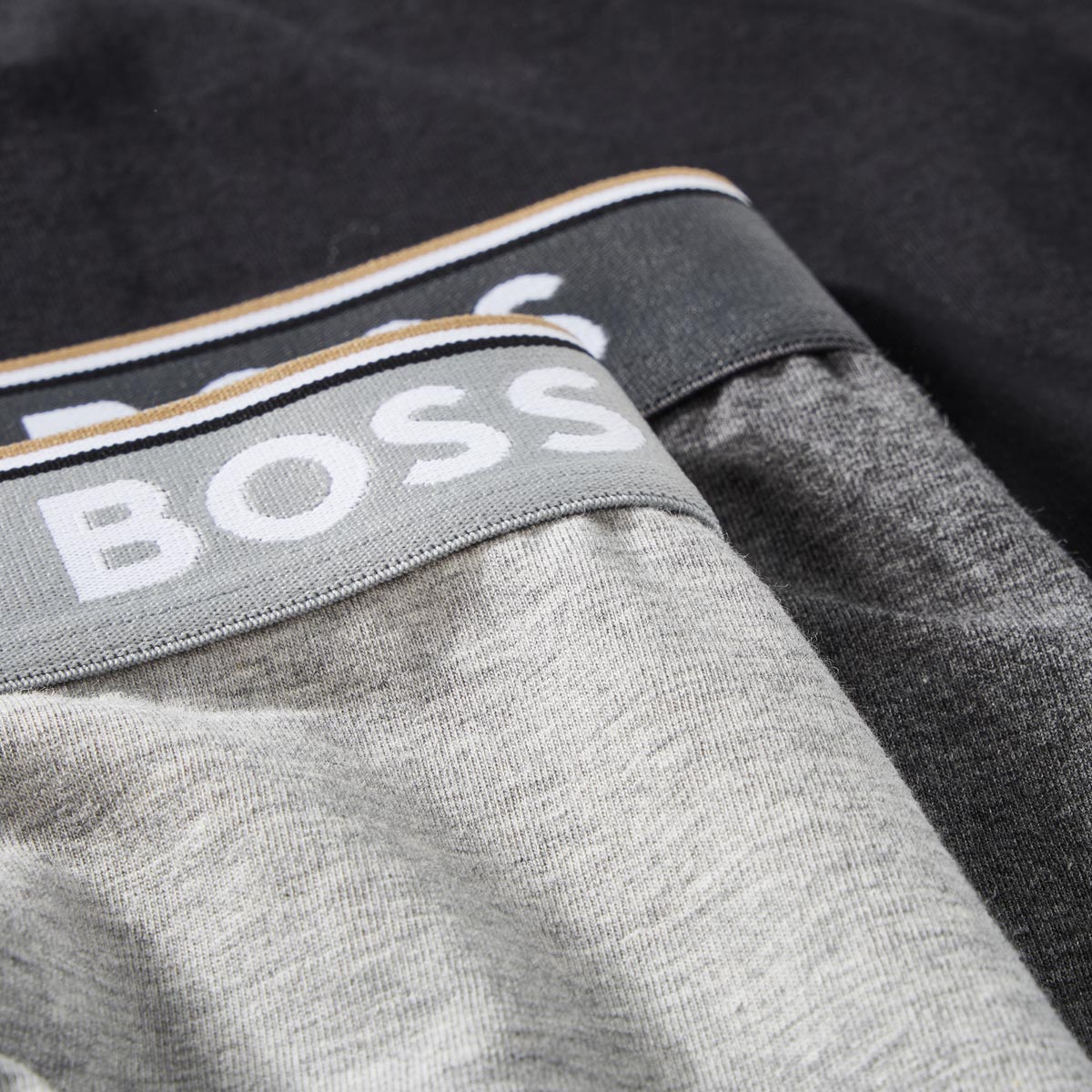 BOSS 3er-Pack Boxershorts grau/schwarz