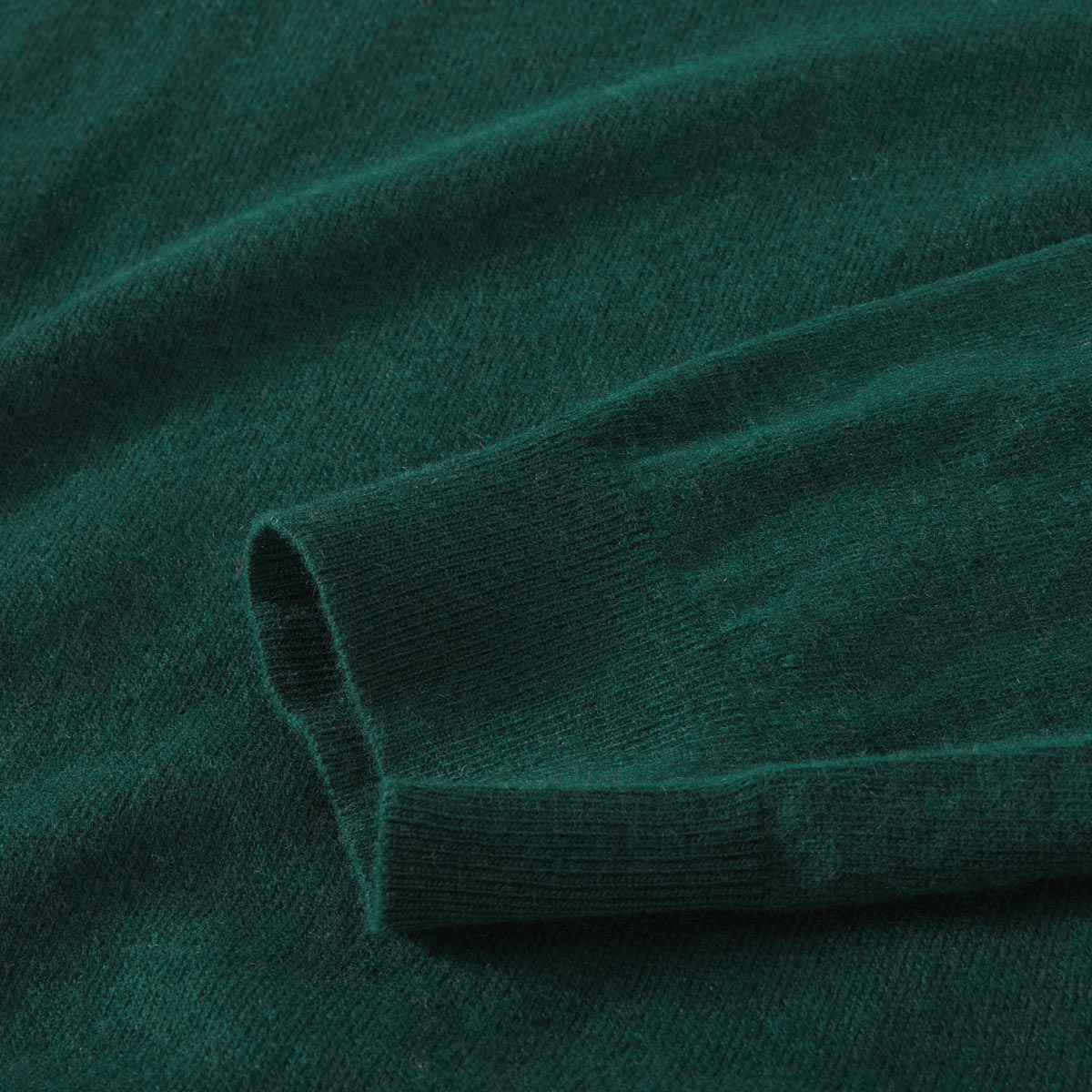 Gant Feinstrickpullover mit Lammwolle dunkelgrün